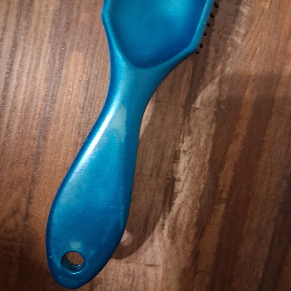 Vintage 90s Y2k Conair Hair‎ brush Teal Shiny GUC